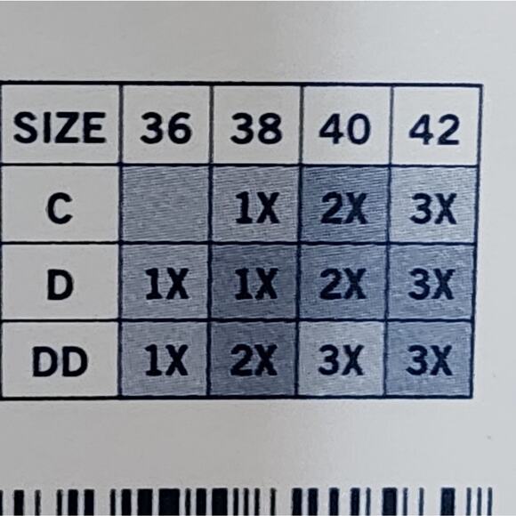 Nautica 3pk active athletic workout lounge bras bralettes plus size 1X 2X‎ New - Picture 6 of 7